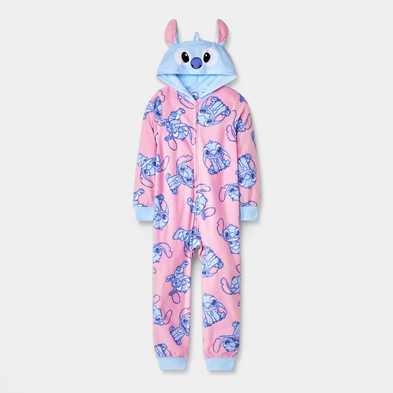 Girls' Lilo & Stitch Union Suit - Pink