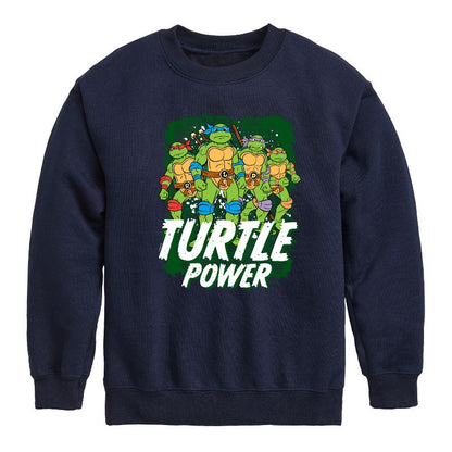 Boys' - Teenage Mutant Ninja Turtles - Turtle Power Graphic Long Sleeve Fleece Sweatshirt