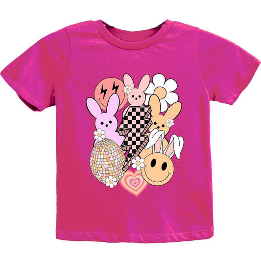 تي شيرت شبابي بأكمام قصيرة بتصميم ريترو لعيد الفصح من متجر جونيبر