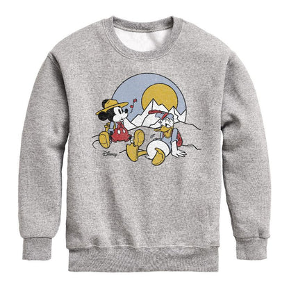 Boys' - Disney - Mickey & Friends Graphic Long Sleeve Fleece Sweatshirt