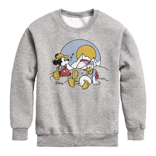 Boys' - Disney - Mickey & Friends Graphic Long Sleeve Fleece Sweatshirt