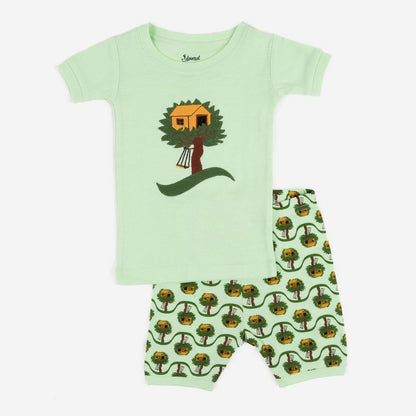 Leveret Kids Cotton Short Pajamas - Classic Prints