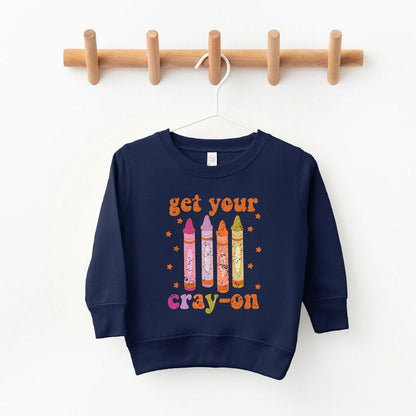 The Juniper Shop Get Your Cray-On Toddler Graphic Sweatshirt