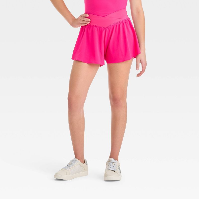 Girls' Crossover Waistband Shorts - All In Motion™