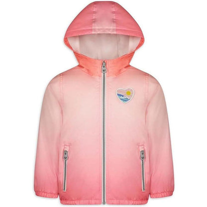 LONDON FOG Girls Lightweight Fleece Lined Hooded Spring Jacket