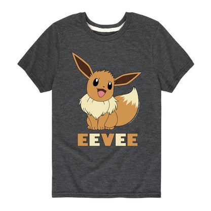 تي شيرت جرافيكي بأكمام قصيرة من بوكيمون - هابي إيفي للأولاد