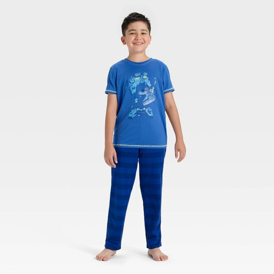 Boys' 2pc Short Sleeve Graphic T-Shirt and Pants Pajama Set - Cat & Jack™
