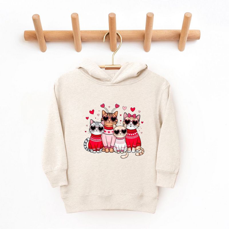 The Juniper Shop Valentine Kittens Toddler Graphic Hoodie