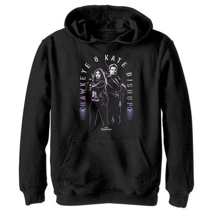 Boy's Marvel Hawkeye Kate Bishop and Hawkeye Pull Over Hoodie
