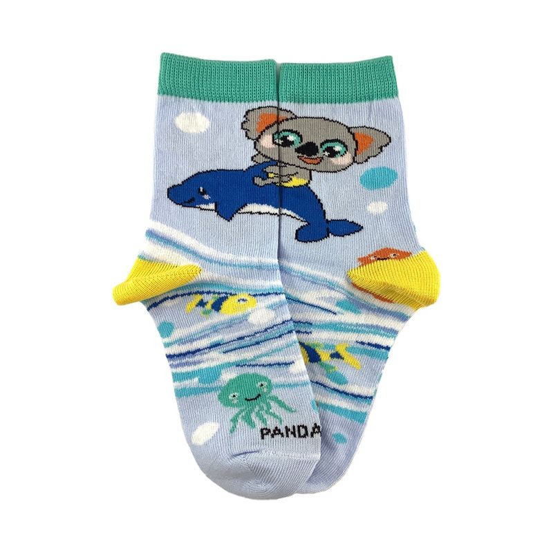 Koala Riding a Dolphin Socks from the Sock Panda (Women's, Tweens or Kids Sizes)
