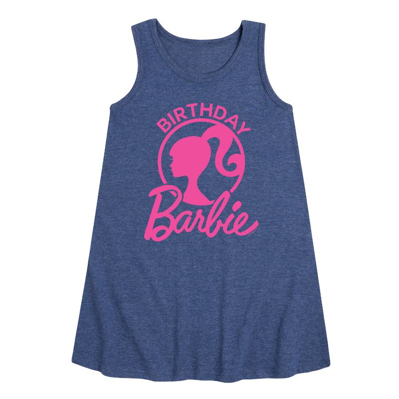 Girls' - Barbie - Birthday Graphic Sleeveless Aline Dress