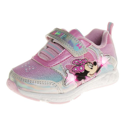 Disney Minnie Mouse Girls' Light Up Sneakers (Toddlers)
