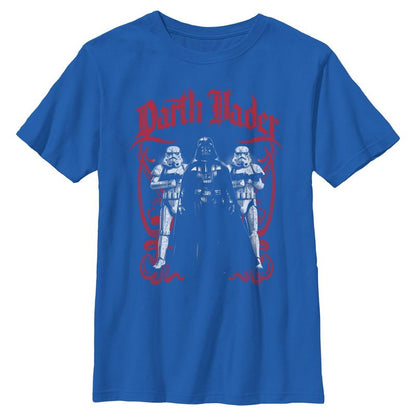 Boys Star Wars Darth Vader and Stormtrooper Pose T Shirt