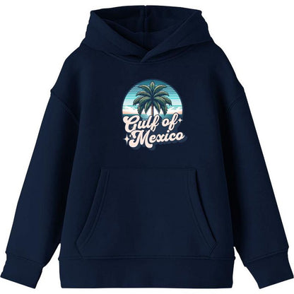 Gulf of Mexico Palm Tree Youth Long Sleee Hoodie