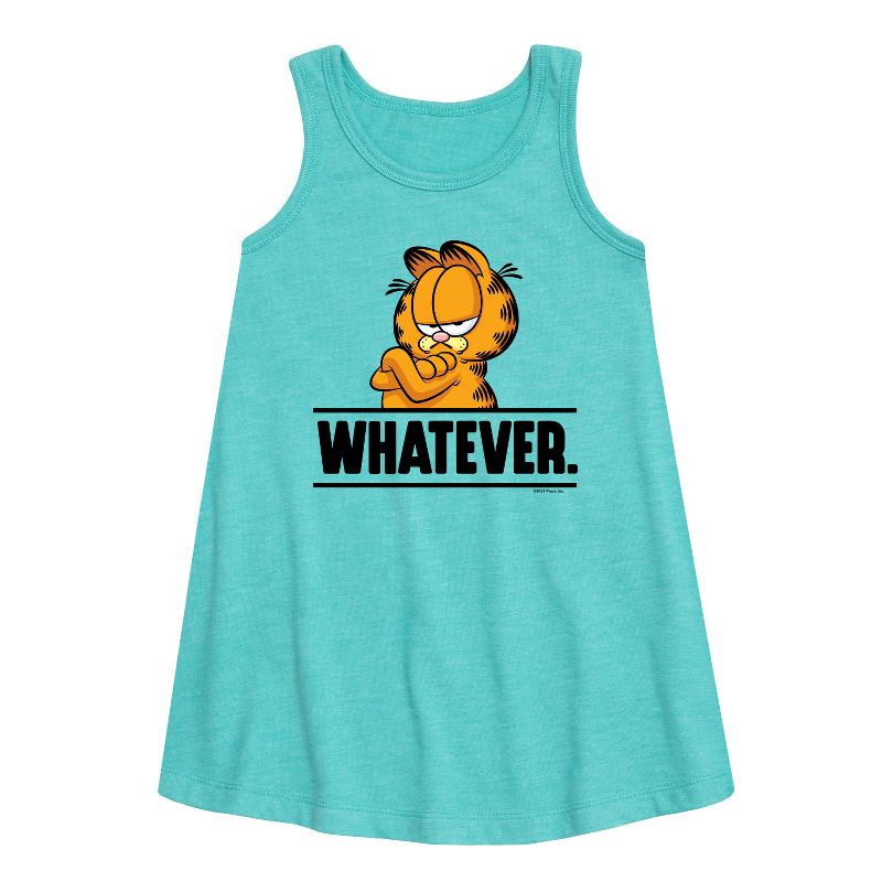 Girls' - Garfield - Whatever Graphic Sleeveless Aline Dress