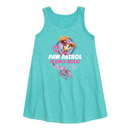 Girls' - Paw Patrol - Paw Patrol Is On A Roll Graphic Sleeveless Aline Dress