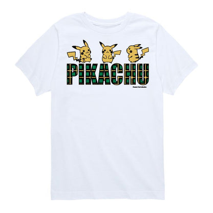 تي شيرت جرافيكي بأكمام قصيرة بشعار بيكاتشو منقوش للأولاد - بوكيمون