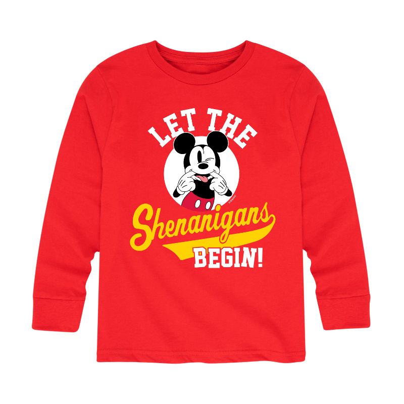 Boys' - Disney - Let The Shenanigans Begin Long Sleeve Graphic T-Shirt