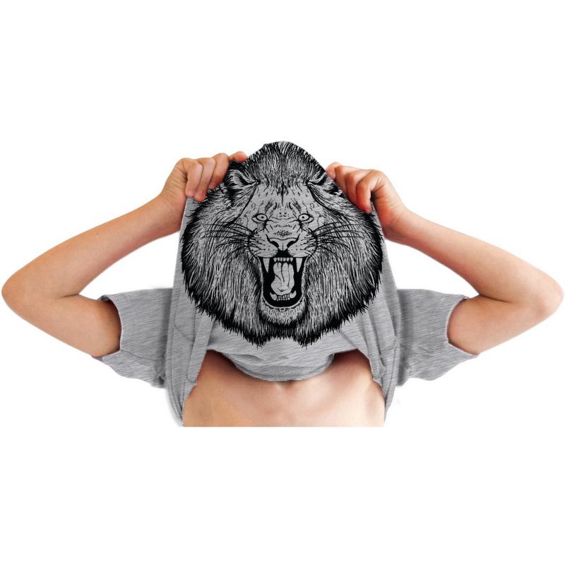 Youth Ask Me About My Lion Flip T Shirt Funny Crazy Cat Flipover Tee for Kids - Crazy Dog Youth T Shirt