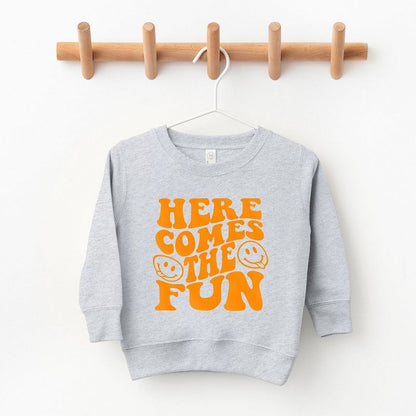 The Juniper Shop Here Comes The Fun Puff Print Youth Ultra-Soft Graphic Sweatshirt