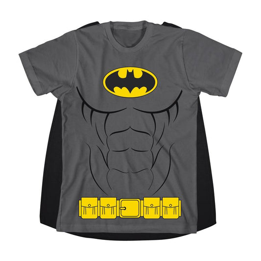 تي شيرت باتمان للشباب مع عباءة قابلة للفصل