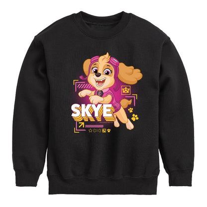 Boys' - Paw Patrol - Skye Character Graphic Long Sleeve Fleece Sweatshirt