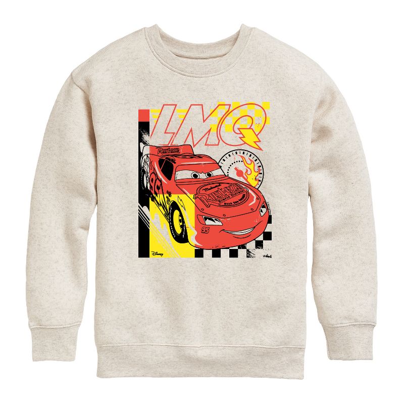 Boys' - Cars - Lightning Mcqueen Graphic Graphic Long Sleeve Fleece Sweatshirt