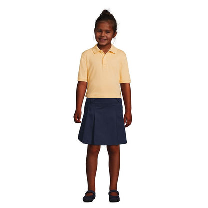 Lands' End School Uniform Kids Short Sleeve Interlock Polo Shirt