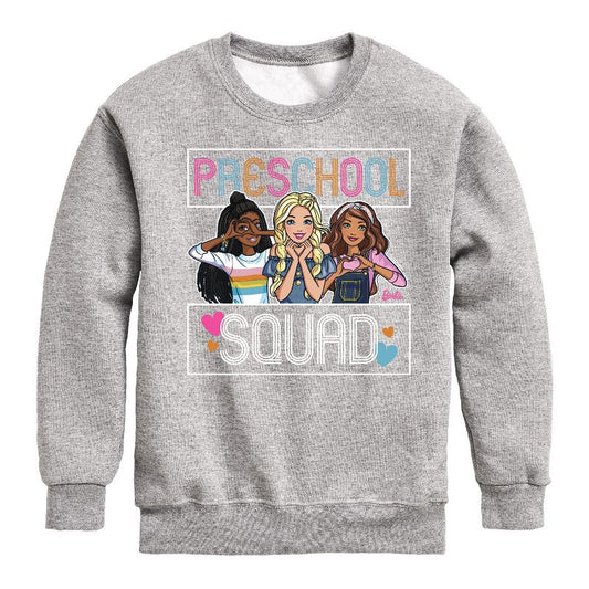 Boys' - Barbie - Back To School Graphic Long Sleeve Fleece Sweatshirt