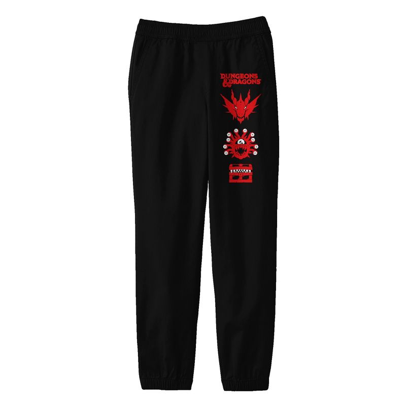 Dungeons & Dragons Icons Boy's Black Jogger Pants