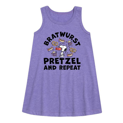 فستان بناتي من بيناتس - براتفورست - بريتزل آند ريبِت سنوبي جرافيكي بدون أكمام