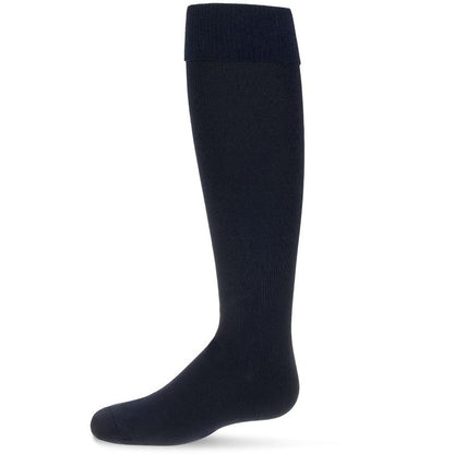 Memoi Girls' Cuffed Opaque Knee High Socks