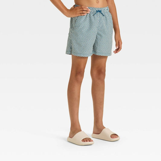 Boys' Two Toned Checkered Trunks - art class™ Blue