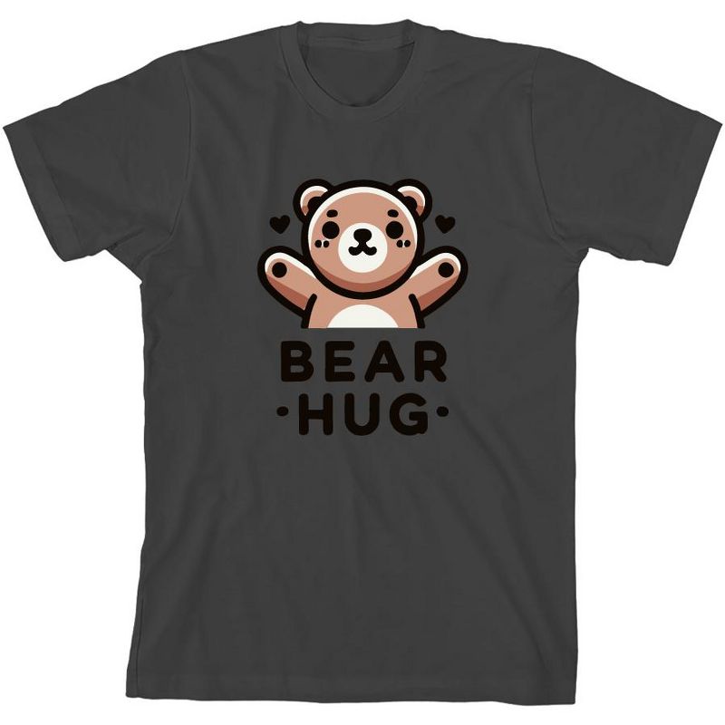 تي شيرت Bear Hug للشباب برقبة دائرية وأكمام قصيرة