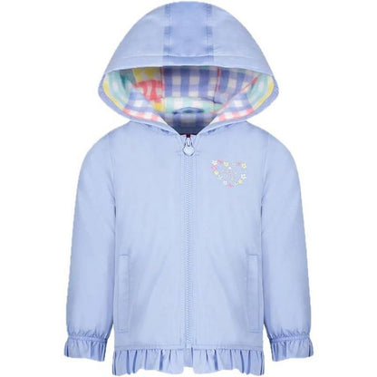 LONDON FOG Girls Lightweight Fleece Lined Hooded Spring Jacket