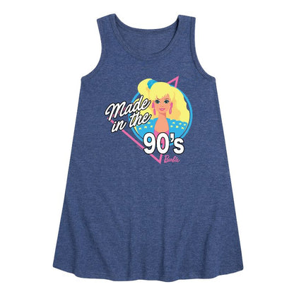 Girls' - Barbie - Made in the 90's Graphic Sleeveless Aline Dress