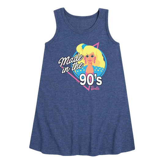 Girls' - Barbie - Made in the 90's Graphic Sleeveless Aline Dress