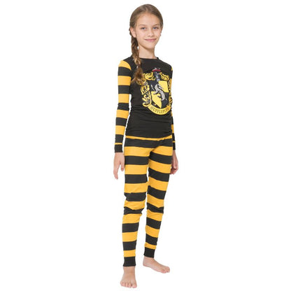 Harry Potter Kids Cotton Tight Fit Crest Pajamas All 4 Hogwarts Houses Available