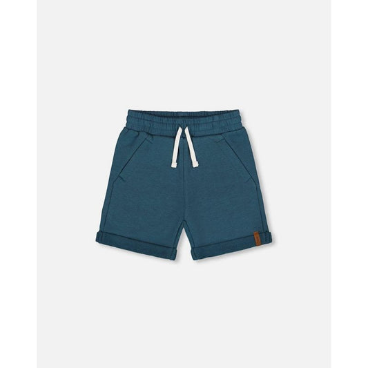 Deux par Deux Boy French Terry Short Teal
