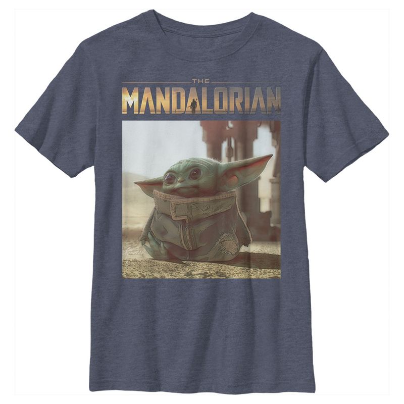 Boy's Star Wars The Mandalorian The Child Scene T-Shirt