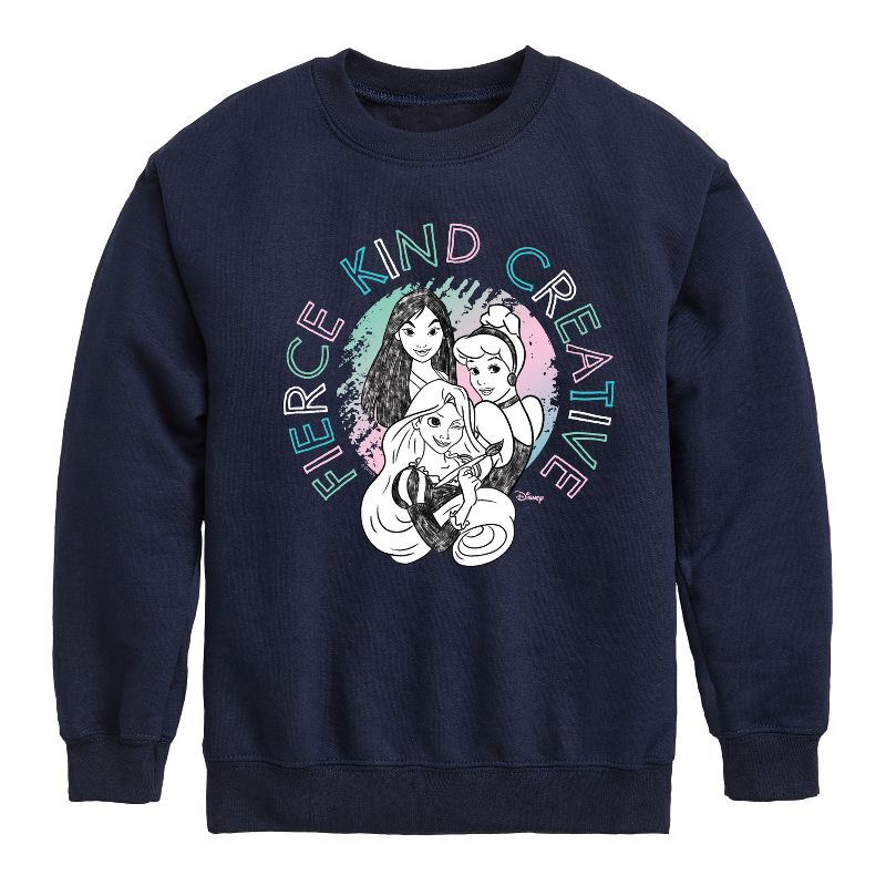 Boys' - Disney - Fierce Kind Creative Graphic Long Sleeve Fleece Sweatshirt