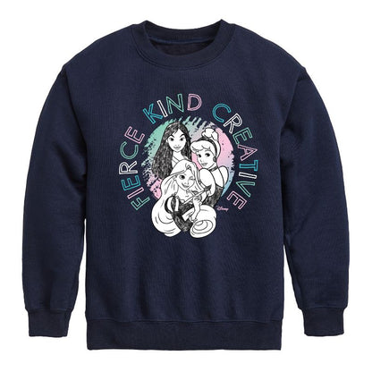 Boys' - Disney - Fierce Kind Creative Graphic Long Sleeve Fleece Sweatshirt