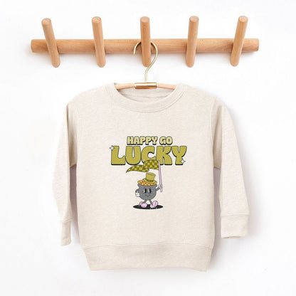 The Juniper Shop Happy Go Lucky Pot Of Gold Youth Ultra-Soft Graphic Sweatshirt