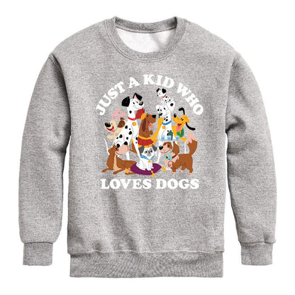 Boys' - Disney - Cats & Dogs Graphic Long Sleeve Fleece Sweatshirt