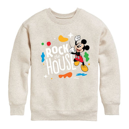 Boys' - Disney - Rock The House Graphic Long Sleeve Fleece Sweatshirt