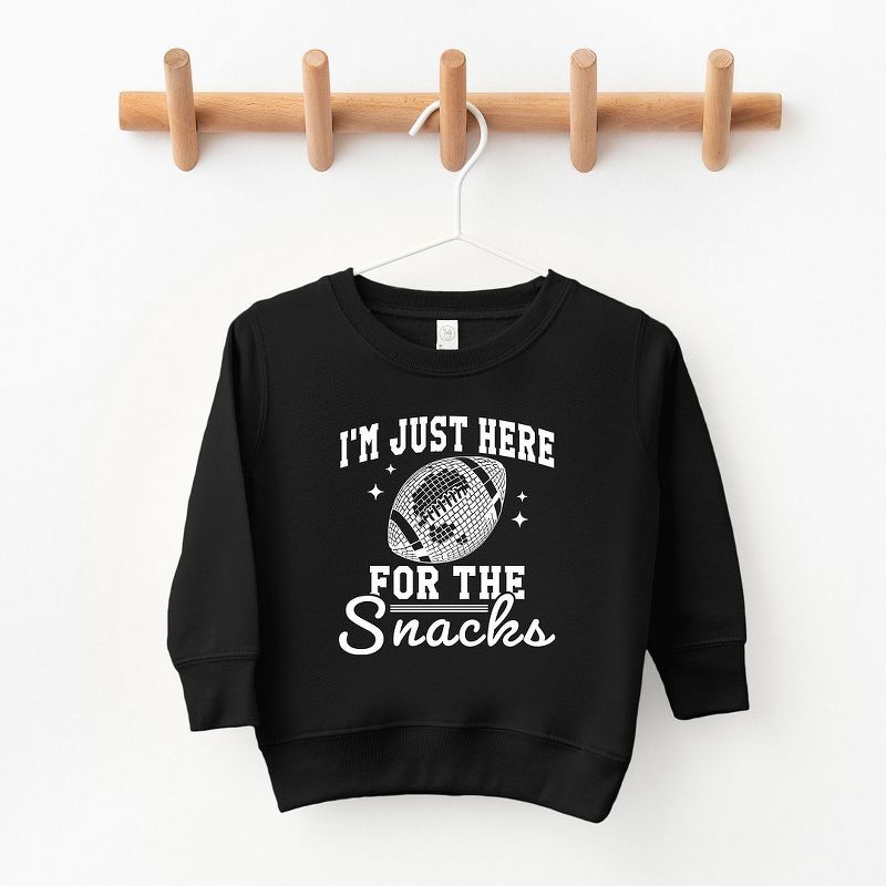 The Juniper Shop I'm Just Here For The Snacks Disco Toddler Graphic Sweatshirt