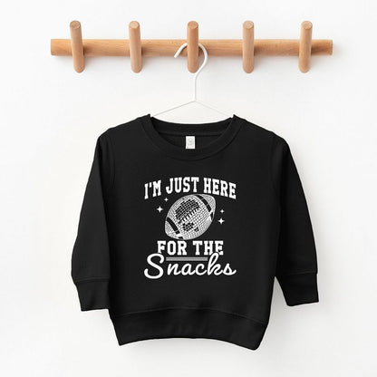 The Juniper Shop I'm Just Here For The Snacks Disco Toddler Graphic Sweatshirt