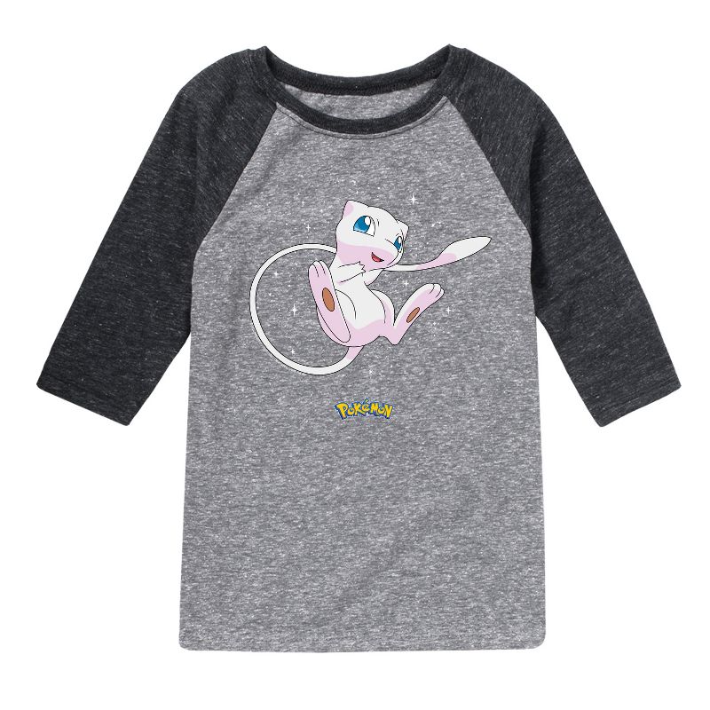 Boys' - Pokémon - Starry Mew Raglan Graphic T-Shirt