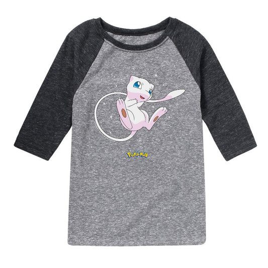 Boys' - Pokémon - Starry Mew Raglan Graphic T-Shirt