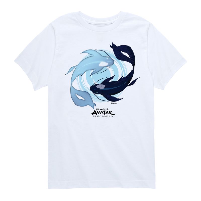 Boys' - Avatar: The Last Airbender - Moon and Ocean Spirit Koi Short Sleeve Graphic T-Shirt